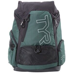 TYR Alliance 45L Swim Bag Backpack Large Green Black